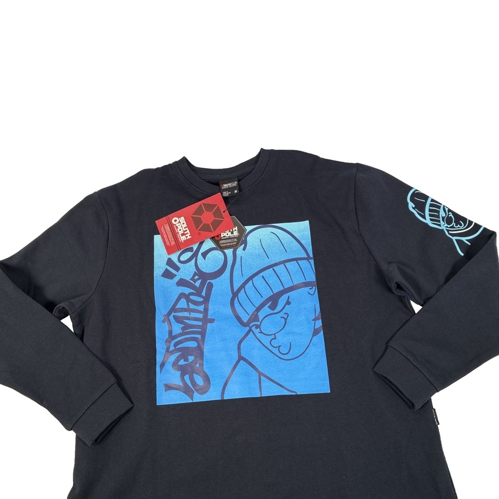 New Mens Southpole Graphic‎ Crewneck Sweatshirt Size Medium NWT Hip Hop